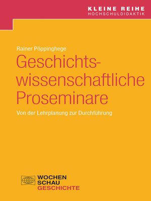 cover image of Geschichtswissenschaftliche Proseminare